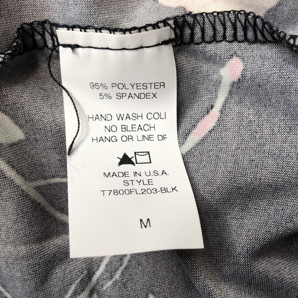 NWT- Pinkblush Maternity Floral Maxi Dress - Black and Pink - Picture 6 of 6